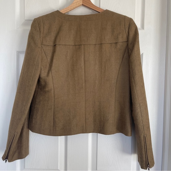 Ann Taylor Linen Blazer Sz 8 - Picture 4 of 8